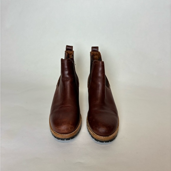 Patina Brown Leather Ankle Boots - Picture 2 of 4